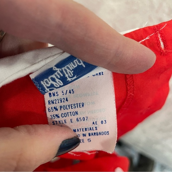 Polly Flinders girls smocked school dress red toddler size 5 - Picture 6 of 8